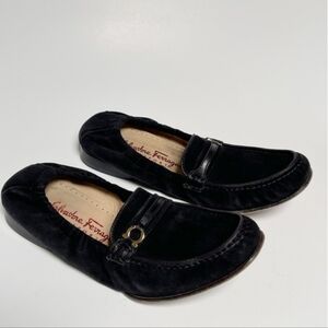 Salvatore Ferragamo Suede Driving Loafers